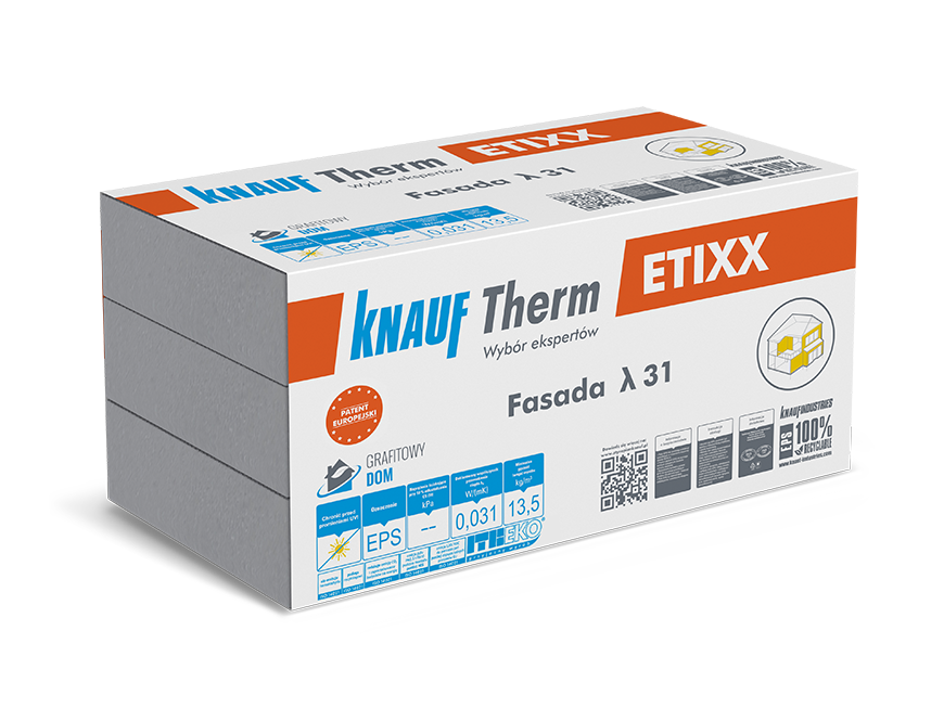 KNAUF THERM Etixx Fasada EPS λ 31 KNAUF Therm ETIXX Fasada λ 31 - obrazek 1