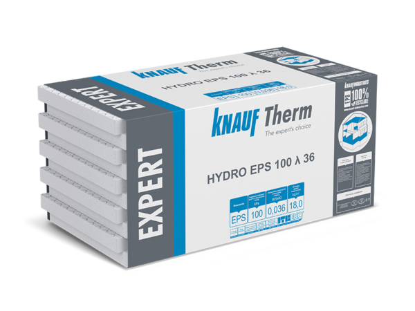 KNAUF Therm EXPERT Hydro EPS 100 λ 36
