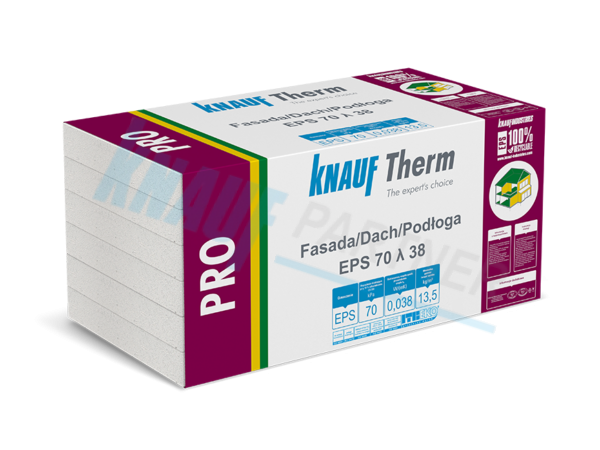 KNAUF Therm PRO Fasada/Dach/Podłoga EPS 70 λ 38