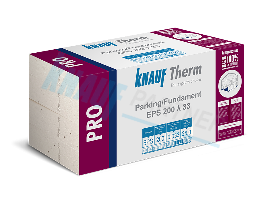 KNAUF THERM Pro Parking Fundament EPS 200 λ 33 KNAUF Therm PRO Parking/Fundament EPS 200 λ 33 - obrazek 1